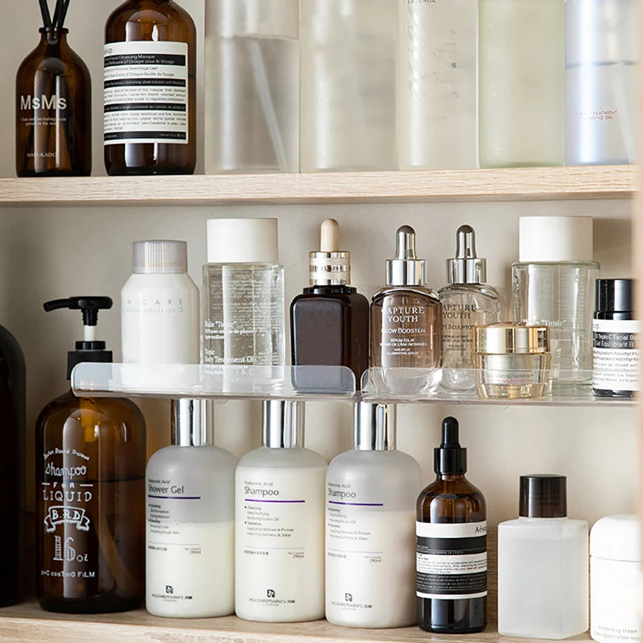 Prateleira Acrílica Autoadesiva – Organização para Banheiro