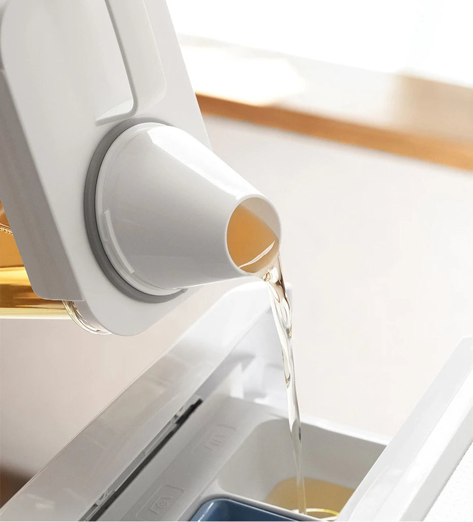 Dispenser Recarregável de Detergente e Amaciante – Organizador