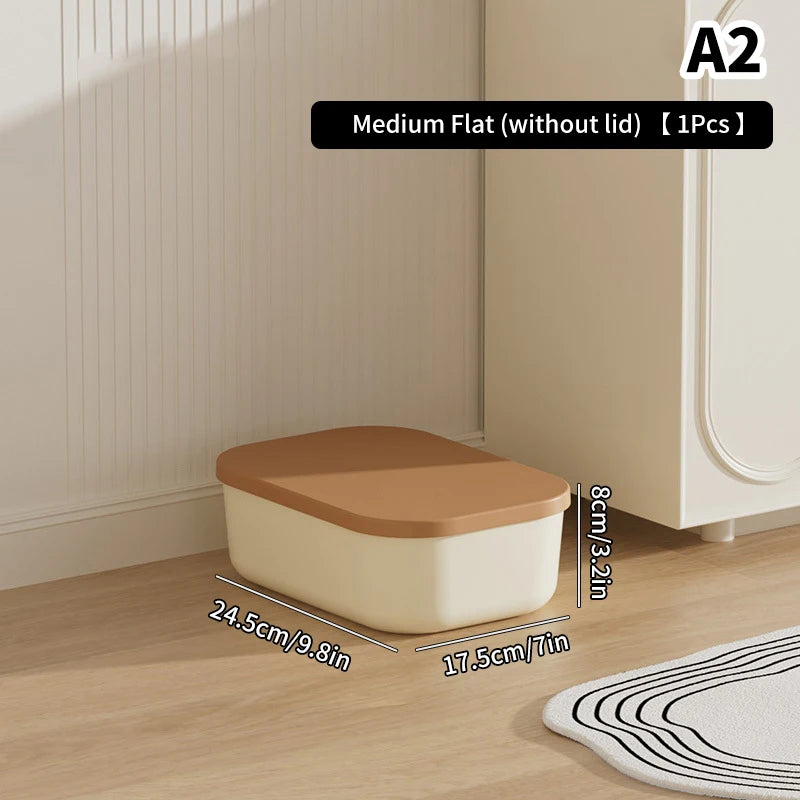 Caixa Organizadora de Plástico com Tampa Multiuso"