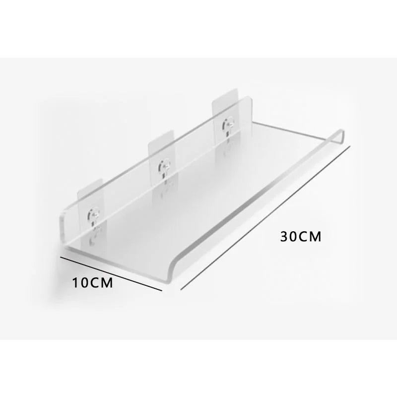 Prateleira Flutuante Acrílica – Instalação Sem Furos