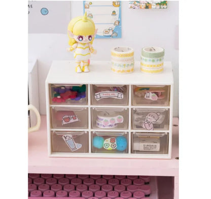 Gaveteiro de Plástico 9 Gavetas – Compacto e Leve