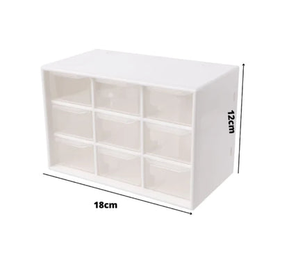 Gaveteiro de Plástico 9 Gavetas – Compacto e Leve