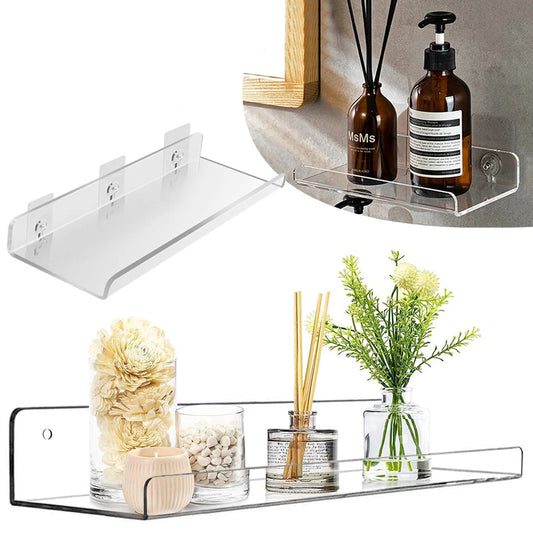 Prateleira Acrílica Autoadesiva – Organização para Banheiro