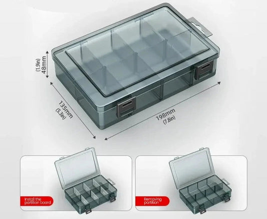 Caixa Plástica de Ferramentas com Divisórias Removíveis