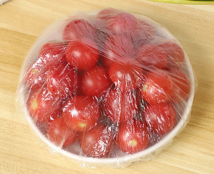 100 Capas Descartáveis de Armazenamento de Alimentos Cozinha