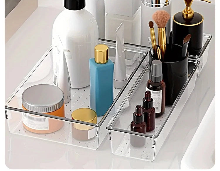 Organizador Multiuso Transparente para Gavetas