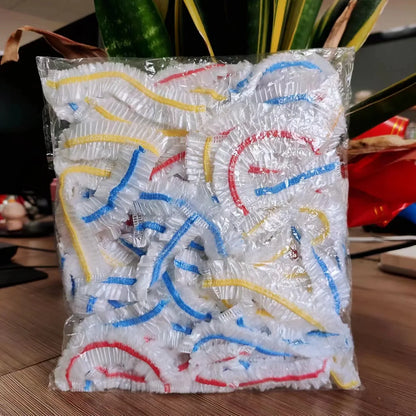 100 Capas Descartáveis de Armazenamento de Alimentos Cozinha