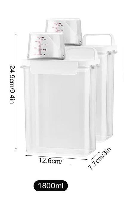 Dispenser Recarregável de Detergente e Amaciante – Organizador