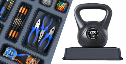 Bandeja Organizadora de Ferramentas 16 Peças – Durável e Versátil