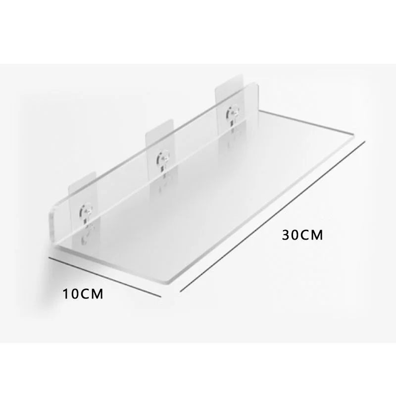 Prateleira Flutuante Acrílica – Instalação Sem Furos