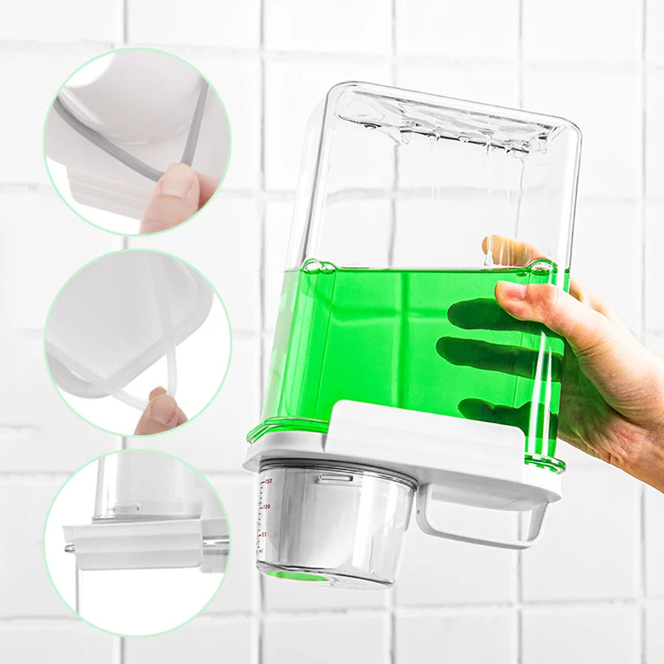Dispenser Recarregável de Detergente e Amaciante – Organizador