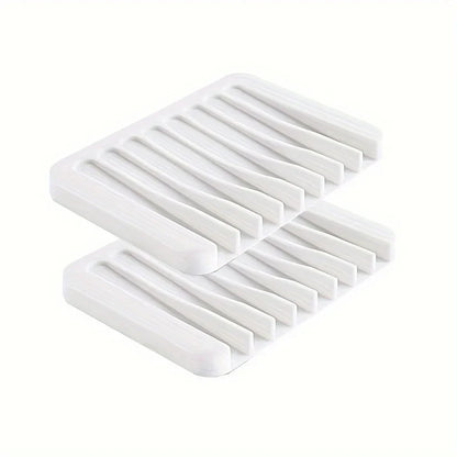 "Porta Sabão Silicone com Drenagem Rápida – Kit 2 Peças"