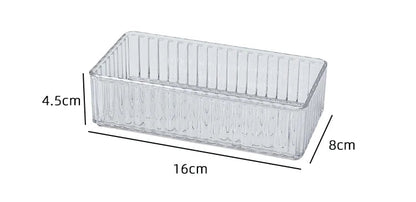 Kit Organizadores de Gaveta de Plástico Transparente