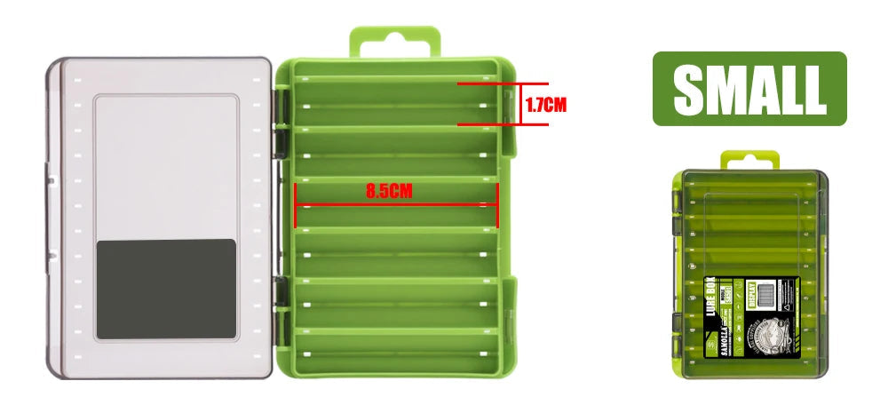 Caixa Compacta Dupla Face para Iscas e Equipamentos