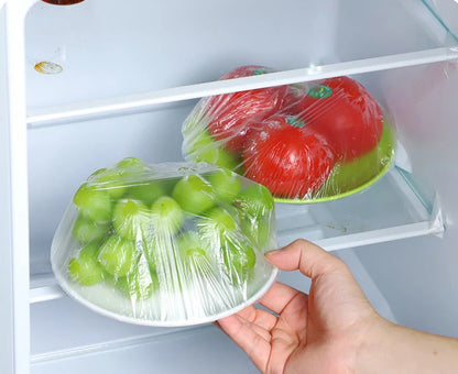 100 Capas Descartáveis de Armazenamento de Alimentos Cozinha