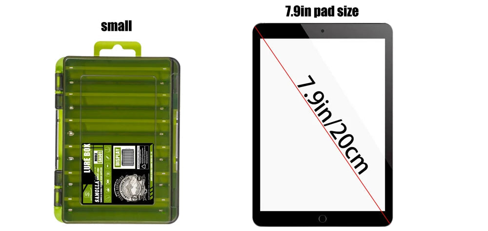 Caixa Compacta Dupla Face para Iscas e Equipamentos
