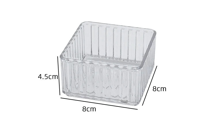 Kit Organizadores de Gaveta de Plástico Transparente