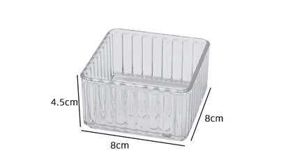 Kit Organizadores de Gaveta de Plástico Transparente