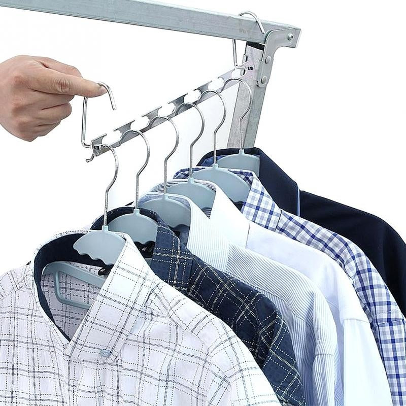 Organizador de Roupas em Metal com Gancho Mágico