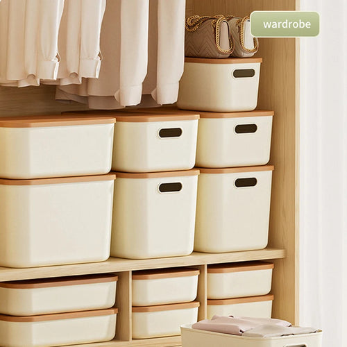 Caixa Organizadora de Plástico com Tampa Multiuso"