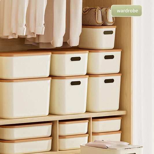 Caixa Organizadora de Plástico com Tampa Multiuso"