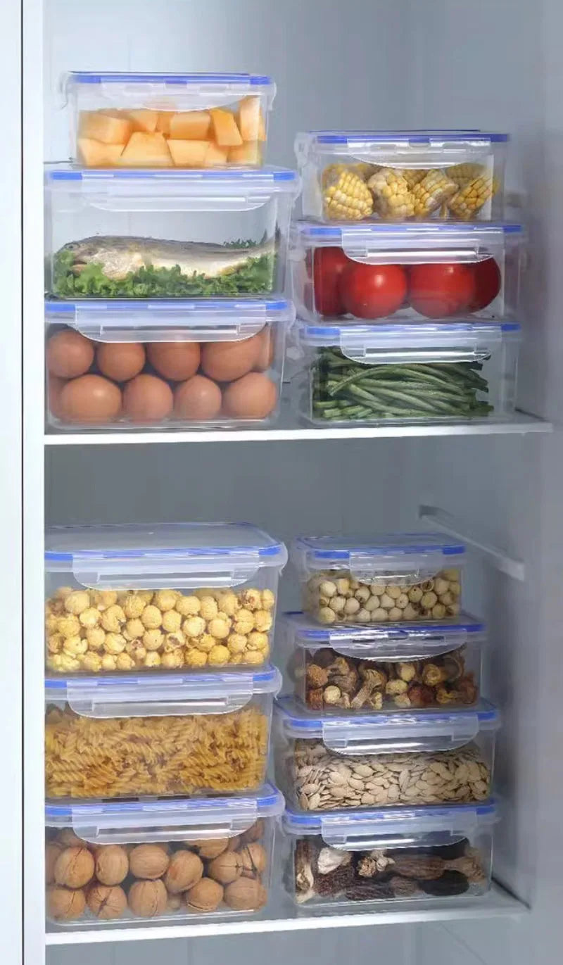 Recipientes Herméticos 4 Peças para Geladeira e Micro-ondas