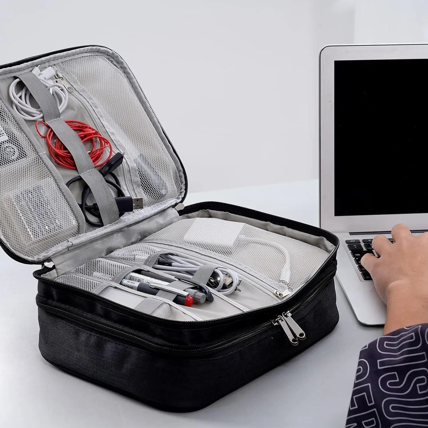 Organizador de Cabos e Carregadores – Impermeável Portátil