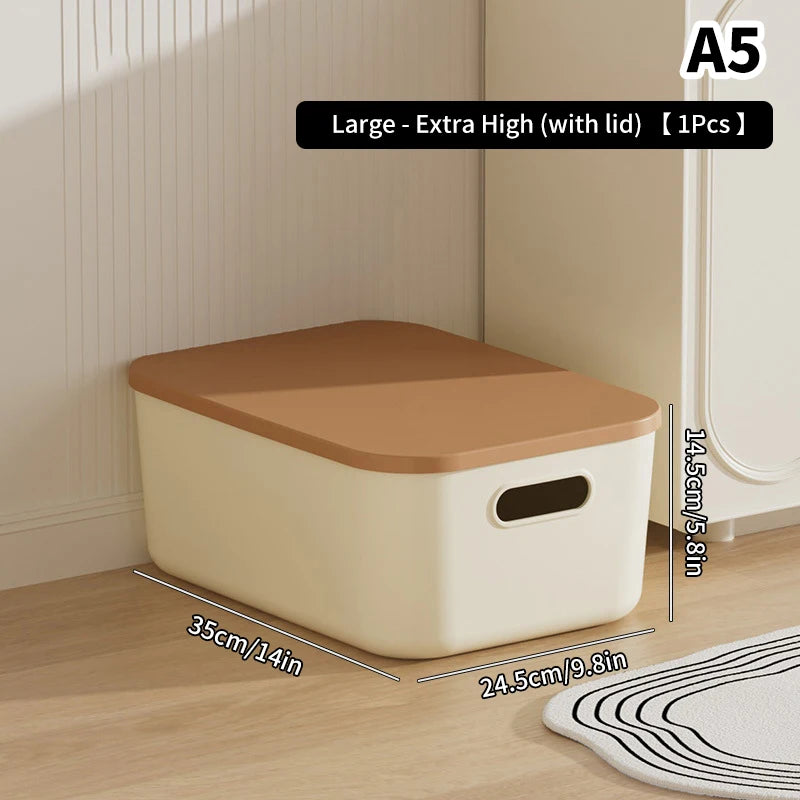 Caixa Organizadora de Plástico com Tampa Multiuso"