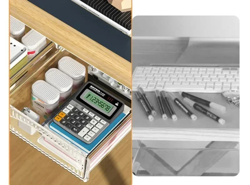 Gaveta Oculta para Mesa – Caixa de Armazenamento Prática"