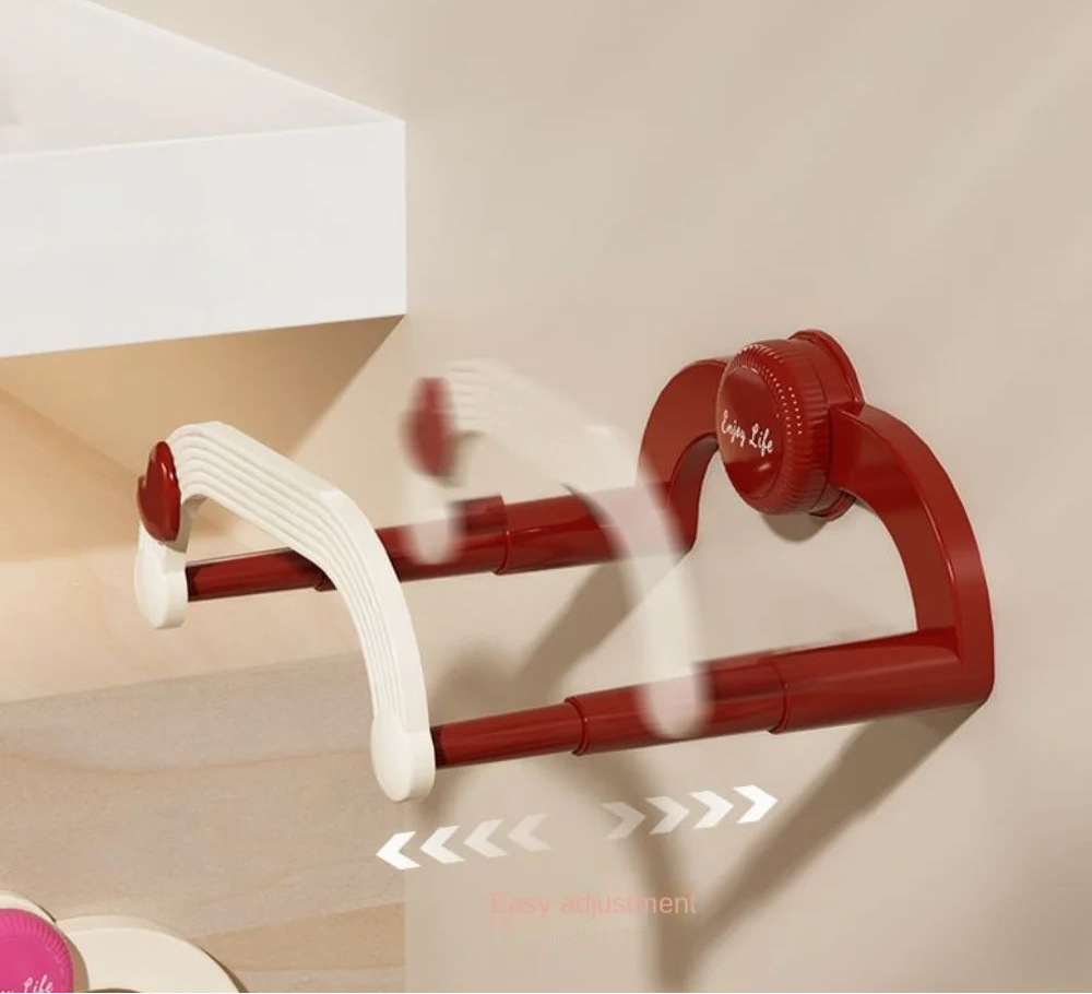 Rack de Lavanderia Sem Furo – Resistente e Fácil de Fixar"