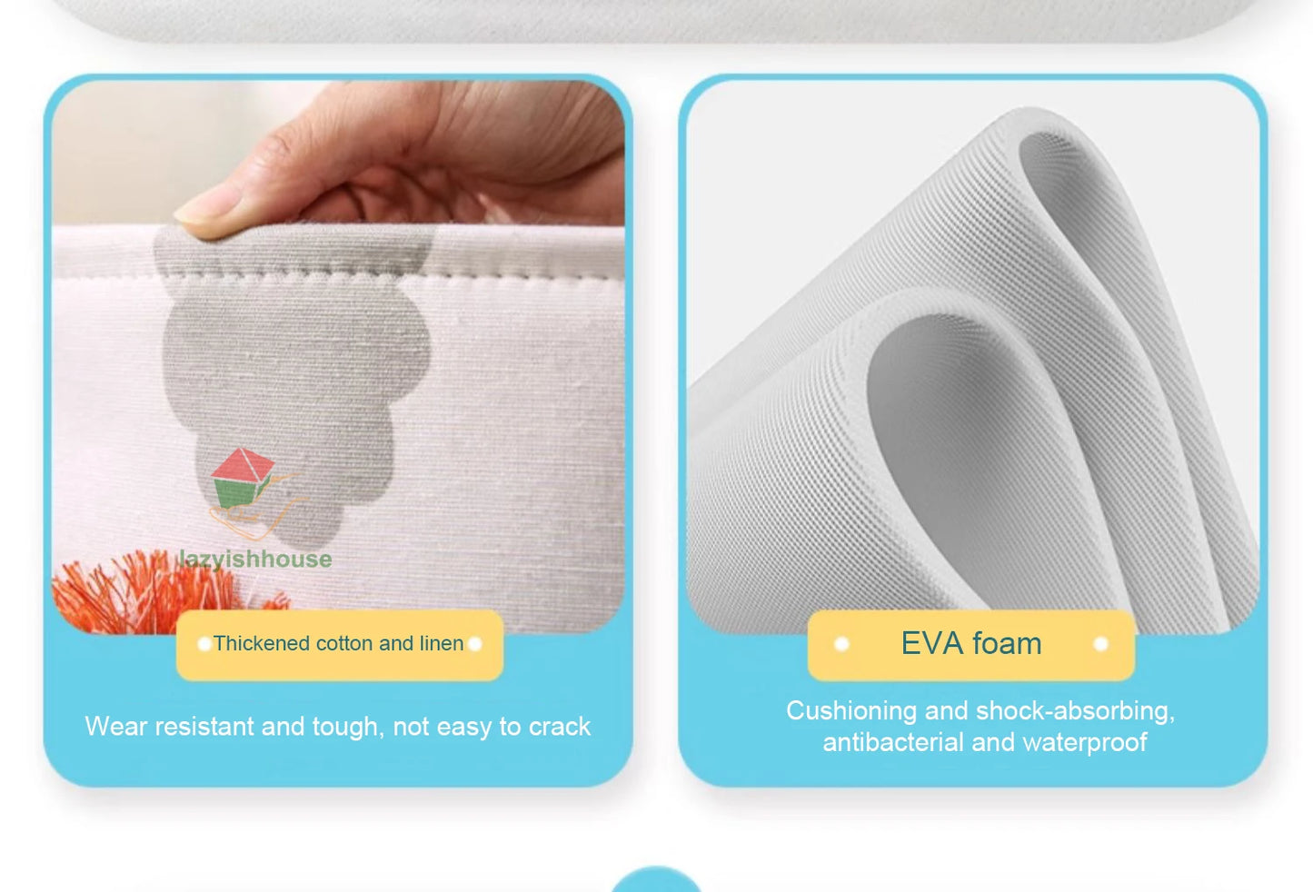 Cesta Dobrável de Linho Infantil – Espaçosa e Resistente
