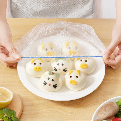 100 Capas Descartáveis de Armazenamento de Alimentos Cozinha