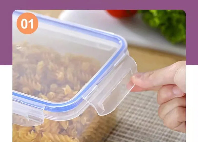 Recipientes Herméticos 4 Peças para Geladeira e Micro-ondas