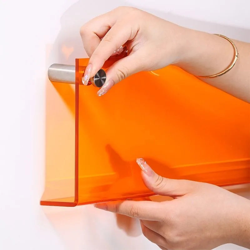 Organizador de Papéis Acrílico 12 Cores – Parede Escritório