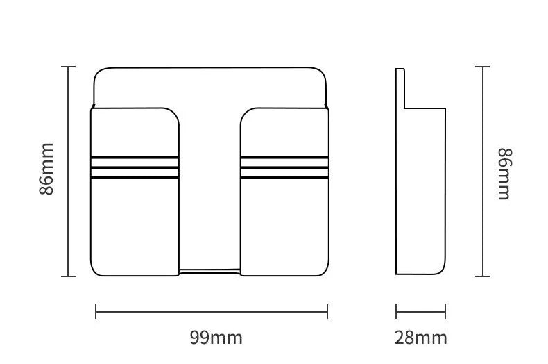 Organizador de Banheiro Adesivo – Caixa Flip-top Transparente