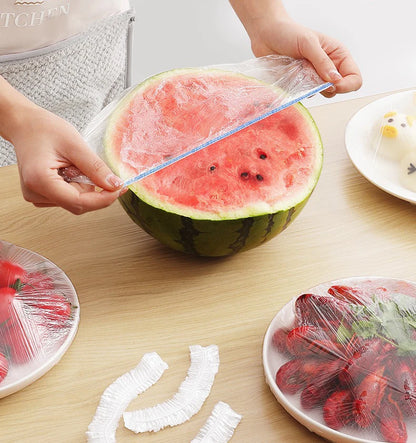 100 Capas Descartáveis de Armazenamento de Alimentos Cozinha