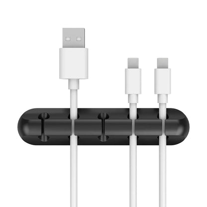 Organizador de Cabos USB e Fios – Suporte de Mesa Adesivo