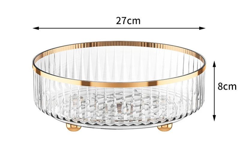 Bandeja Rotativa para Perfume e Maquiagem – Elegância e Praticidade